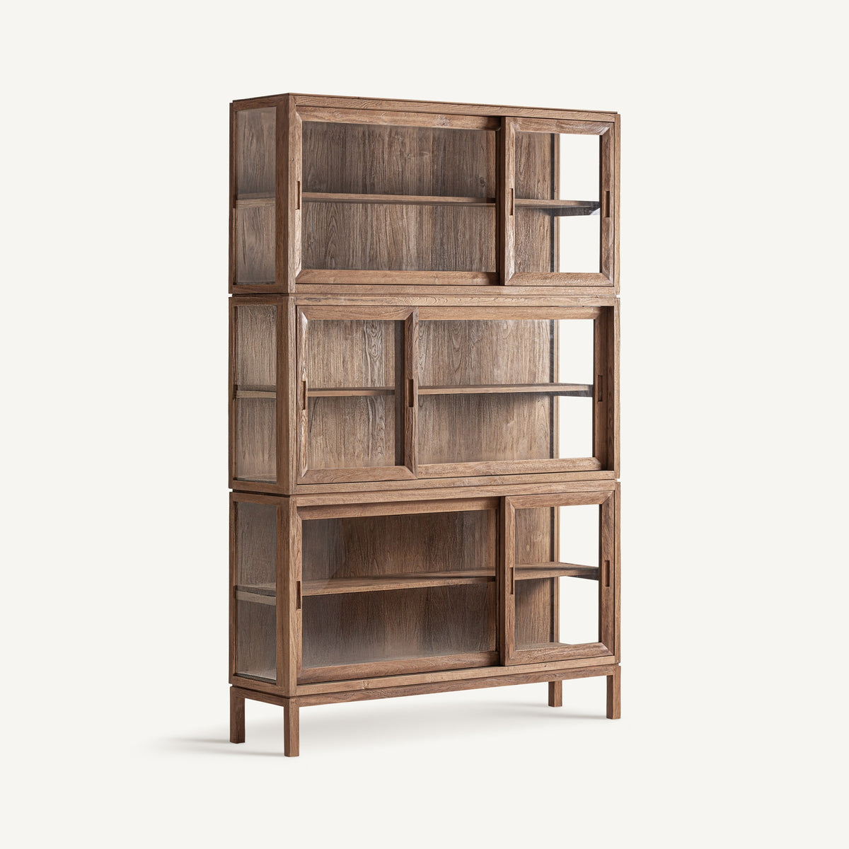 Vitrina Broich — Madera de teca marrón