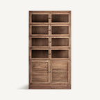 Vitrina Helmond — Madera recuperada marrón