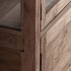 Vitrina Helmond — Madera recuperada marrón