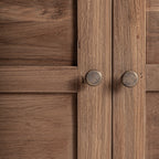 Vitrina Helmond — Madera recuperada marrón