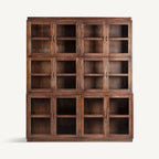 Vitrina Jekye — Madera de mango reciclada marrón natural