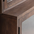 Vitrina Jekye — Madera de mango reciclada marrón natural