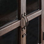 Vitrina Jekye — Madera de mango reciclada marrón natural