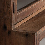 Vitrina Jekye — Madera de mango reciclada marrón natural