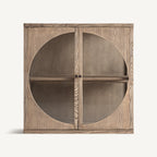 Vitrina Kriz — Madera de olmo marrón