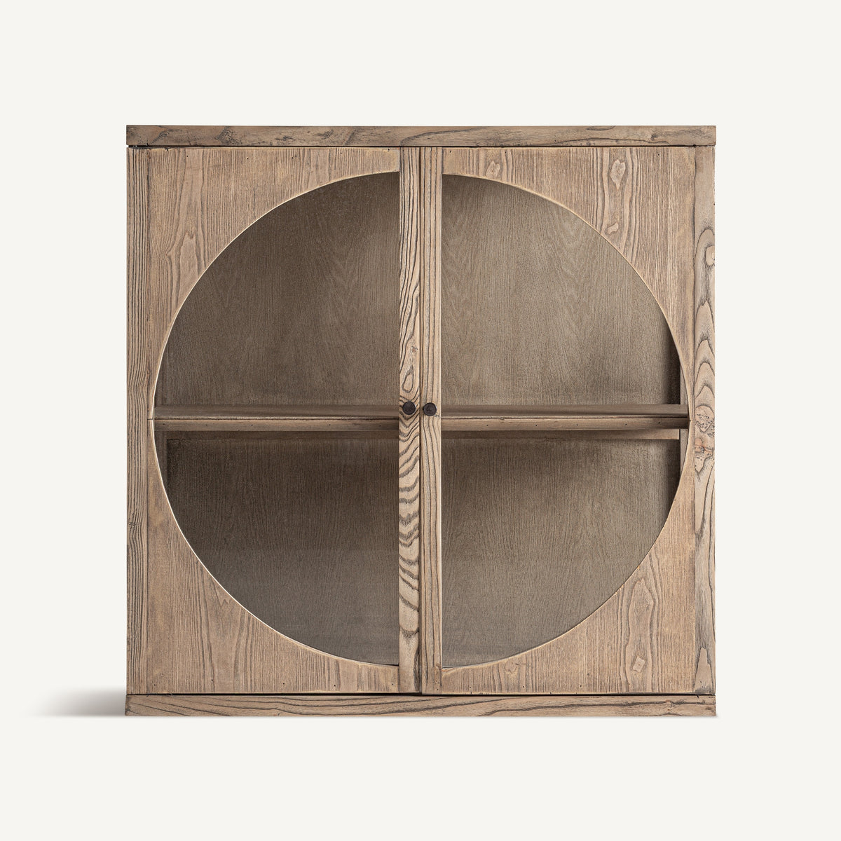 Vitrina Kriz — Madera de olmo marrón