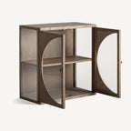 Vitrina Kriz — Madera de olmo marrón