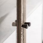 Vitrina Kriz — Madera de olmo marrón
