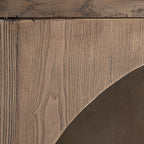 Vitrina Kriz — Madera de olmo marrón