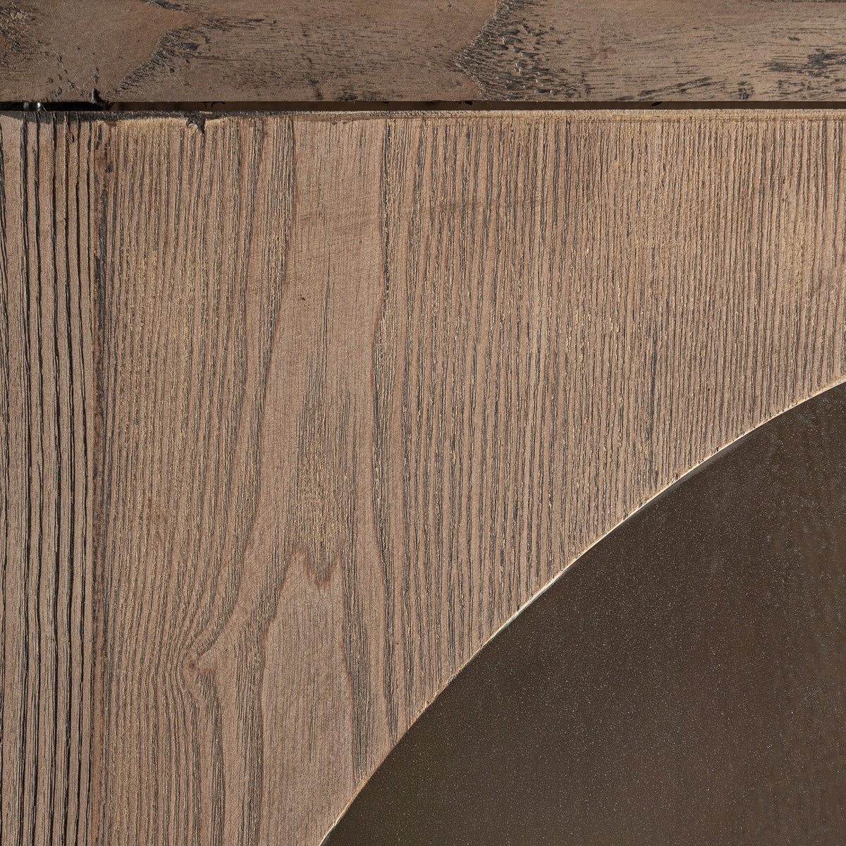 Vitrina Kriz — Madera de olmo marrón