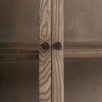Vitrina Kriz — Madera de olmo marrón