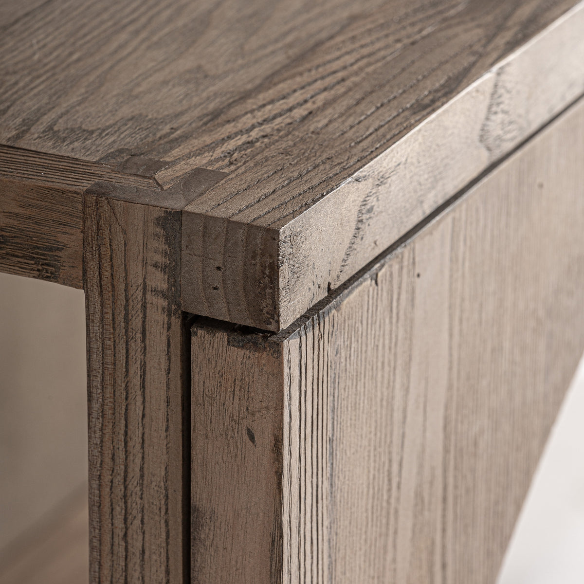Vitrina Kriz — Madera de olmo marrón
