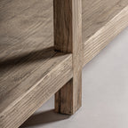 Vitrina Masein — Madera de olmo marrón claro