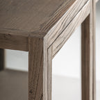 Vitrina Masein — Madera de olmo marrón claro