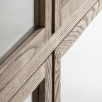 Vitrina Masein — Madera de olmo marrón claro