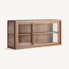 Vitrina Shayla — Madera de teca marrón