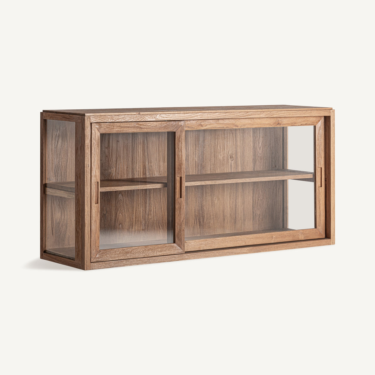 Vitrina Shayla — Madera de teca marrón