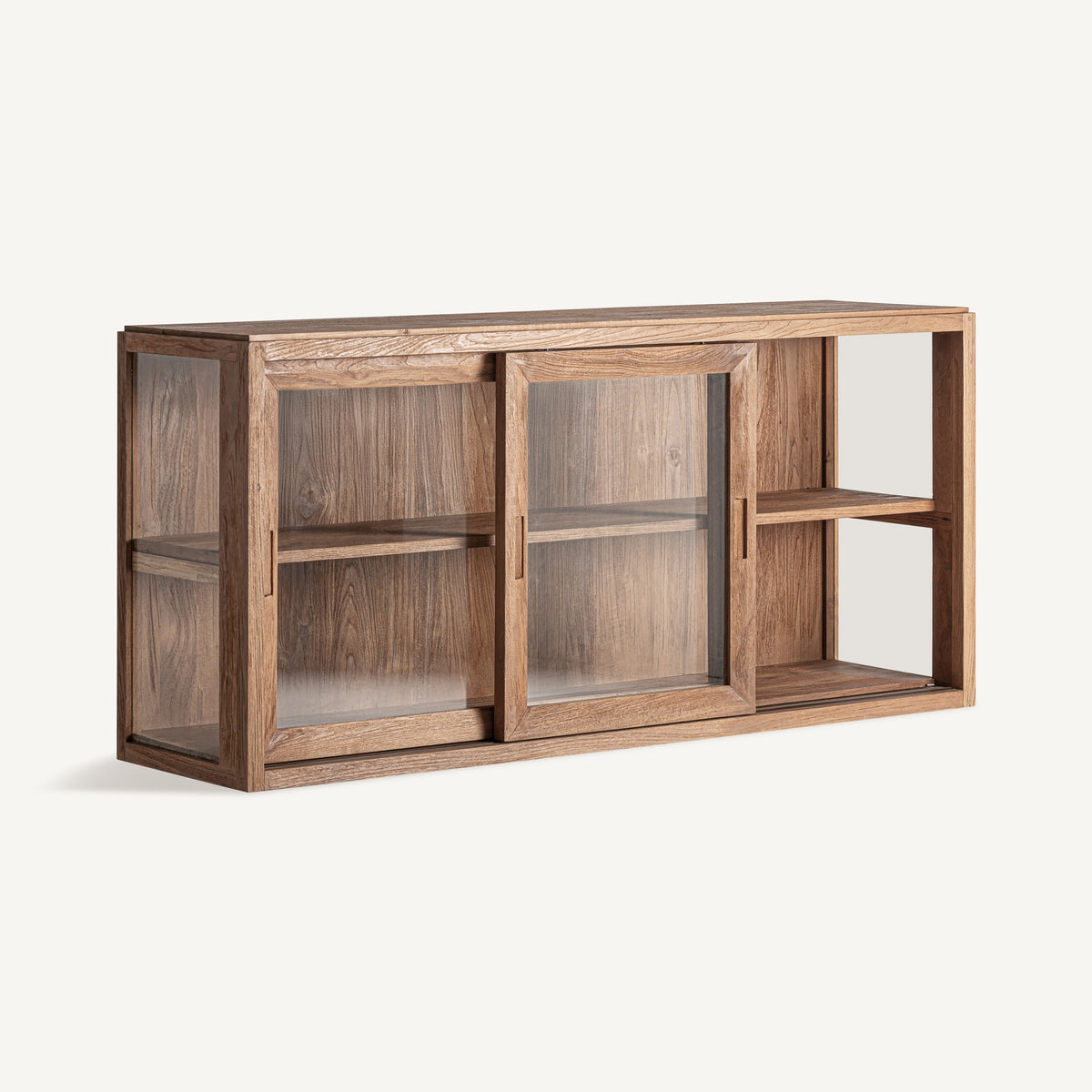 Vitrina Shayla — Madera de teca marrón