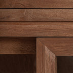 Vitrina Shayla — Madera de teca marrón