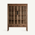 Vitrina Tartu — Madera de olmo marrón