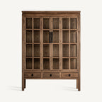 Vitrina Tartu — Madera de olmo marrón