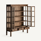 Vitrina Tartu — Madera de olmo marrón