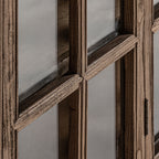 Vitrina Tartu — Madera de olmo marrón