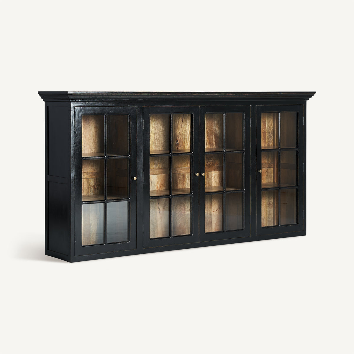 Vitrina Zenica — Madera de mango negra