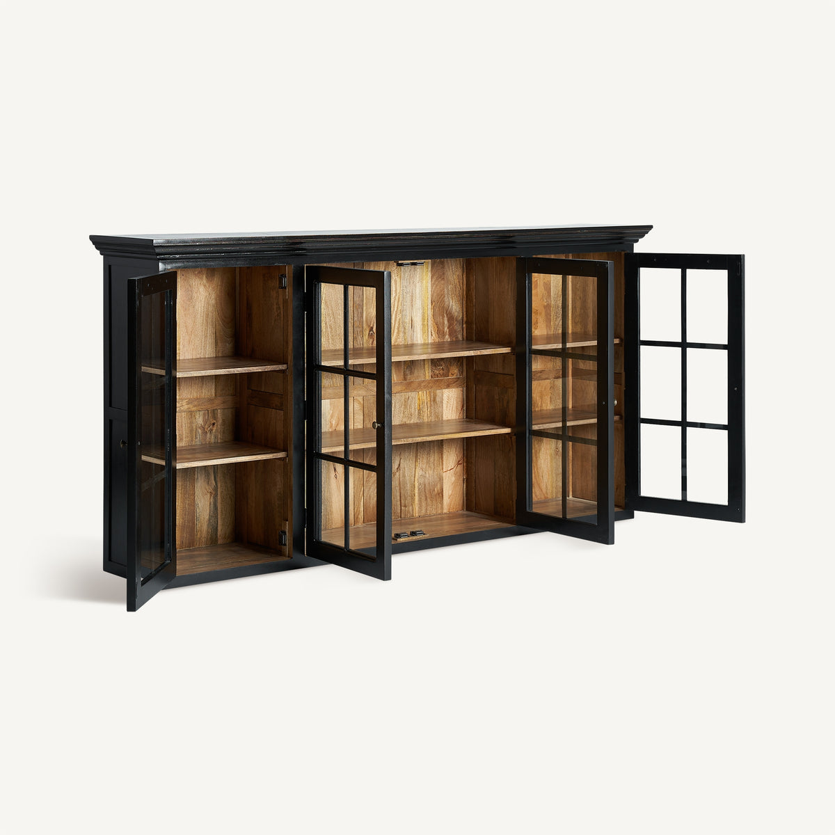 Vitrina Zenica — Madera de mango negra