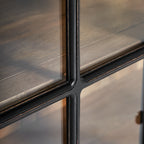 Vitrina Zenica — Madera de mango negra