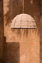 Lámpara colgante Wooden Bead Dome