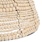 Lámpara colgante Wooden Bead Dome