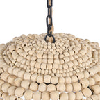 Lámpara colgante Wooden Bead Dome