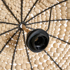 Lámpara colgante Wooden Bead Dome